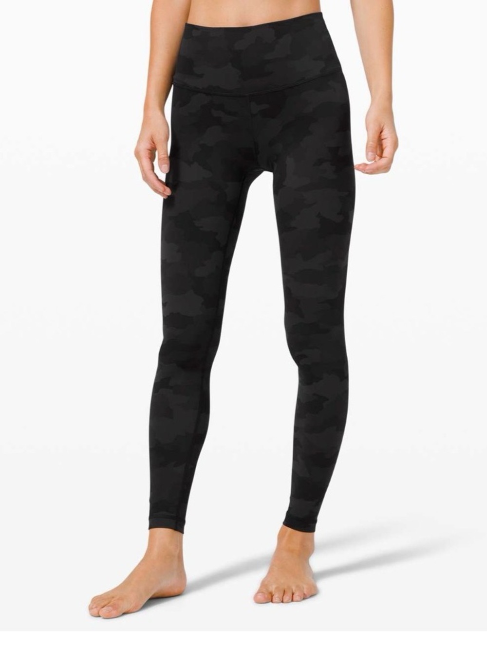 lululemon athletica Black/Camo High-Rise Leggings